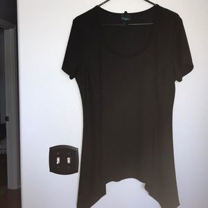 Rue21 peplum asymmetrical top